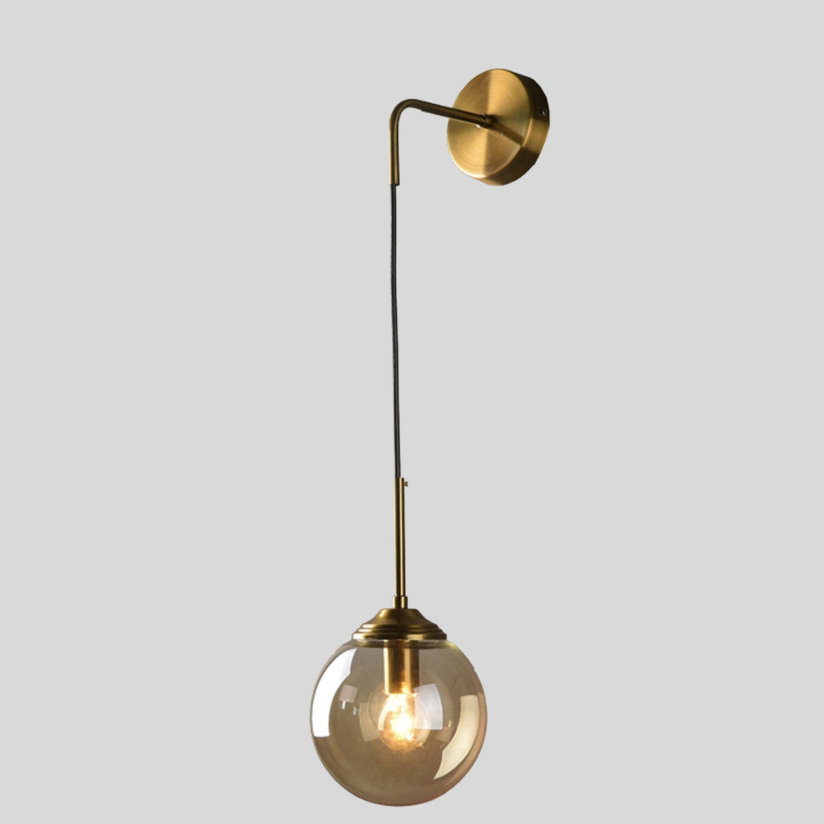 Electroplated Brass Globe Wall Sconce Calora – Lifestyle View 4