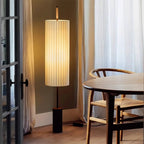 Pleated Cylinder Floor Lamp – Evran – Lifestyle View 2
