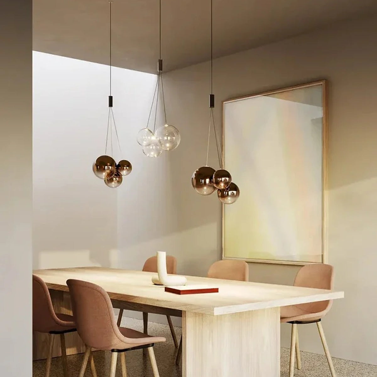 Modern Glass Bubble Cluster Chandelier Farventh – Lifestyle Hero