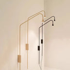 Minimal Arc Cone Spotlight Wall Lamp – Calrix – Black and Gold Finishes Together