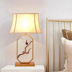 Chinoiserie Floral Branch Frame Table Lamp – Quilara – Lifestyle View 4