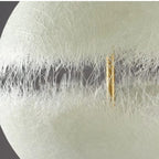 Lunaro Moon Chandelier, brass suspension detail