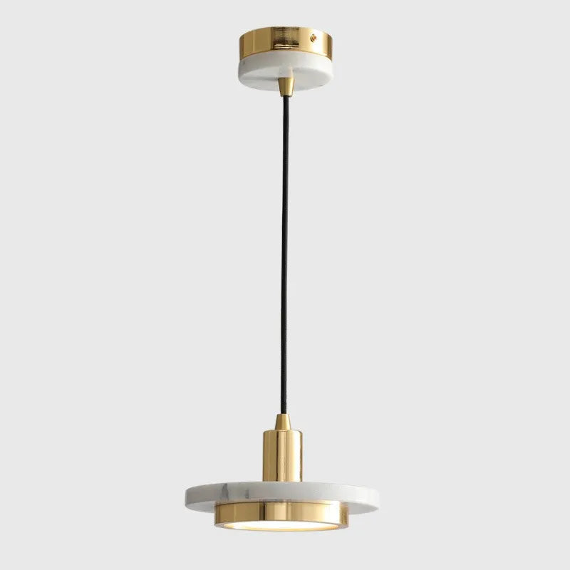 Raelith pendant light — White Marble finish