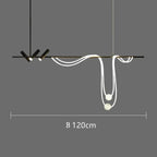 Sculptural LED Rope & Spotlight Linear Chandelier – Relionix – Product Detail 11