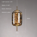 Astrelle Pendant – Smoke Grey Cylinder, Ø18 x H42cm