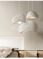 Dune Pendant Light – Ivory White & Ash Grey, Bedroom Cluster