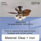 Palmara – Clear Glass, Fixed Drop 40cm