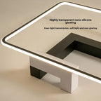 Geometric LED Halo Flush Ceiling Light – Axiomar – Lifestyle View 4