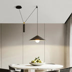 Counterbalance Wire Flat Cone Pendant Light – Irix – Lifestyle View 3