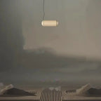 Japanese Wabi-Sabi Cylinder Pendant Light Zelvorinth – Horizontal Dia25x58cm