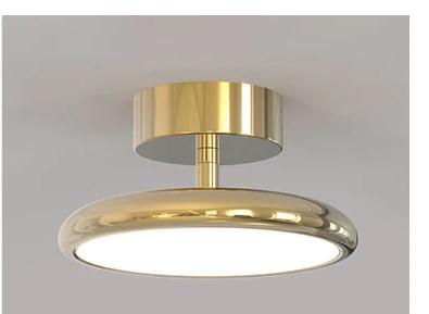 Velmora ceiling light in Brushed Gold finish, studio view