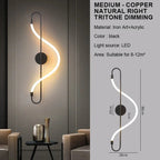 Modern Wall Sconce Orvex — Black 86Cm