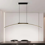 Architectural Gold Arc Pendant Light Curvanth – Product Detail 6