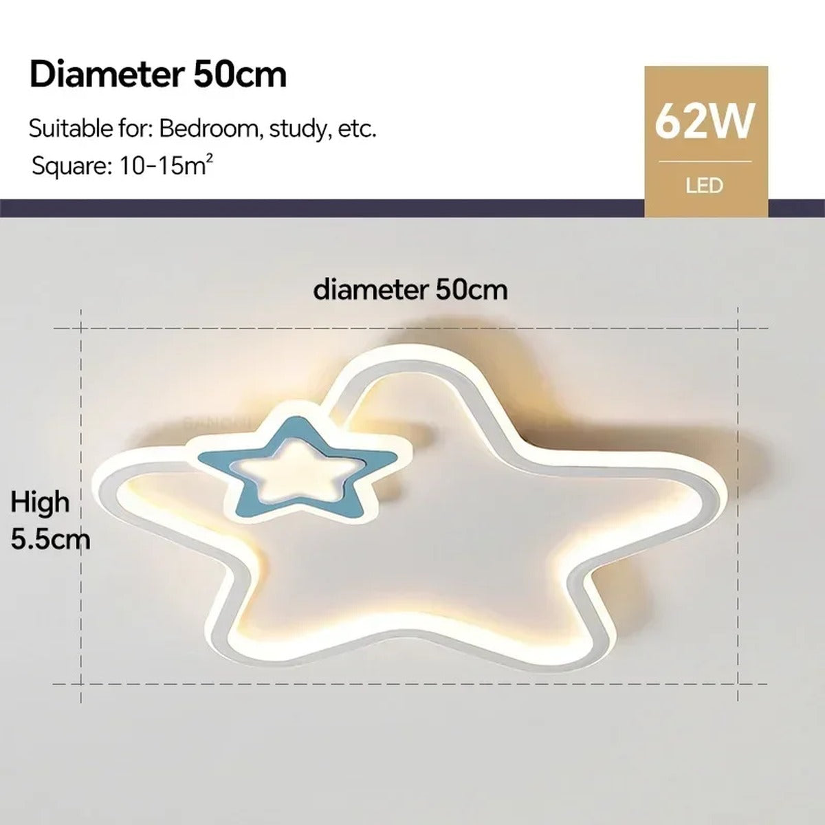 Intentional Living Gold Ceiling Light Velivorn – Product Detail 13