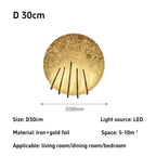 Gold Foil Disc Ambient Wall Sconce – Yarlion – Product Detail 10