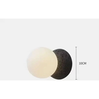 Stone Sphere Pendant & Wall Sconce – Mvaelvix – Wall Sconce, Black Finish, Dimensions