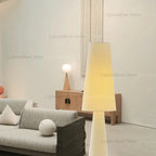 Tapered Cone Fabric Floor Lamp – Arluxem – Lifestyle View 2