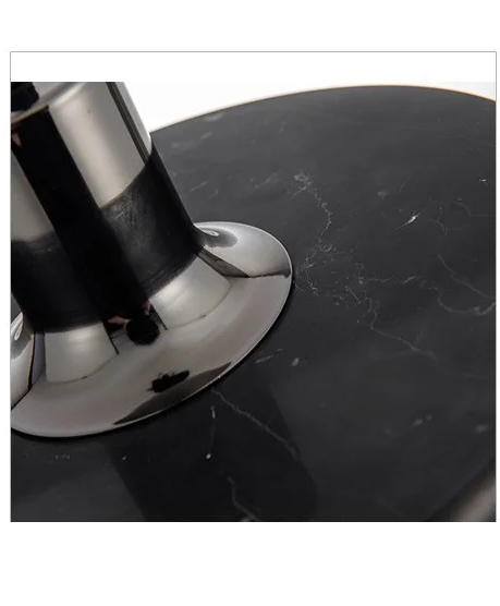 Raelith Black Marble disc detail with gunmetal fitting