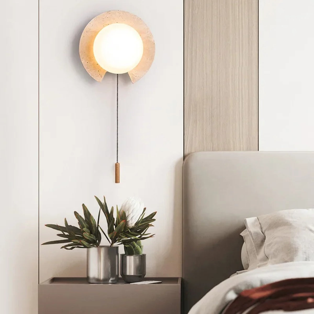 Wabi-Sabi Weathered Wall Sconce Cenix – Lifestyle View 3