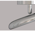Close-up of the mirror-polished chrome disc finish