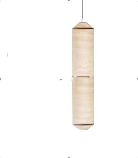 Japanese Wabi-Sabi Cylinder Pendant Light Zelvorinth – Vertical Dia25xH97cm