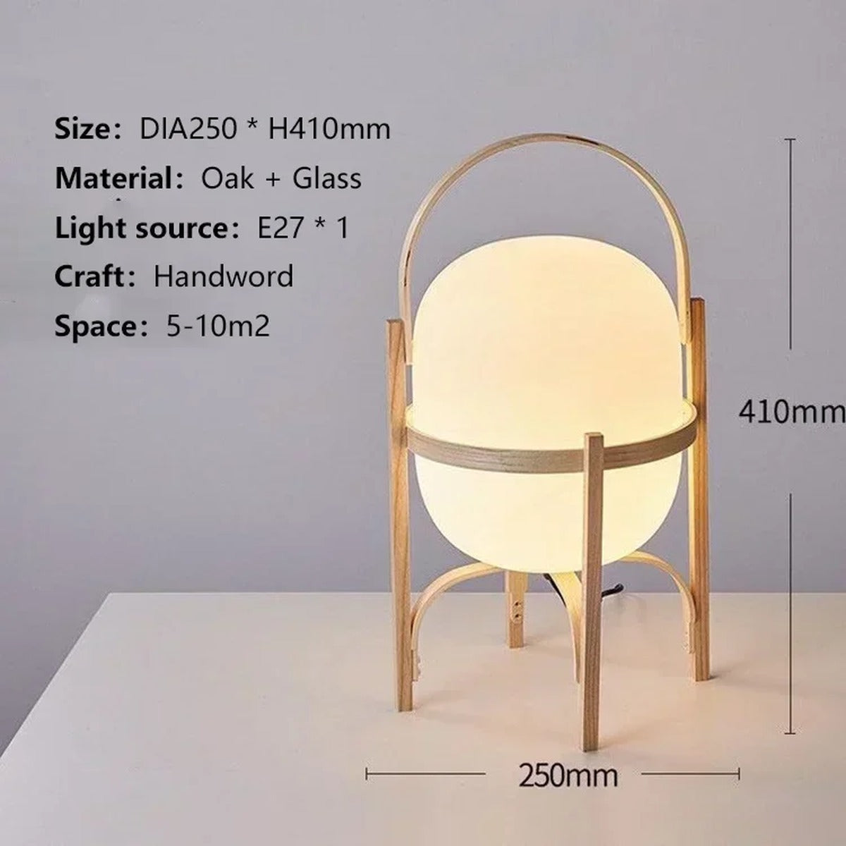 Warm Geometric Modern Table Lamp Zenova – Product Detail 9