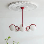 Jaelston 6-Globe Bouquet Chandelier in Red – Lifestyle View 2