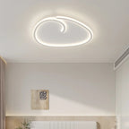 Praixion Wave Single Ring LED ceiling light, matte white