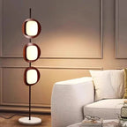 Stacked Wood Sphere Floor Lamp – Sarvello – Product Detail 5