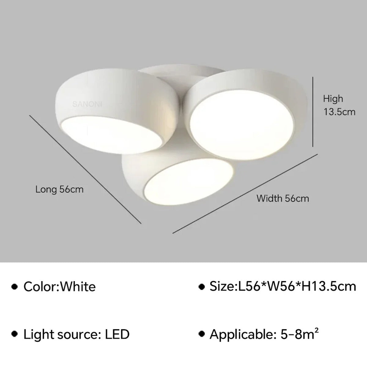LED Bubble Cluster Flush Ceiling Light – Harvenis – Product Detail 14