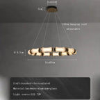 Modern Chandelier Velelix — Dia85cm