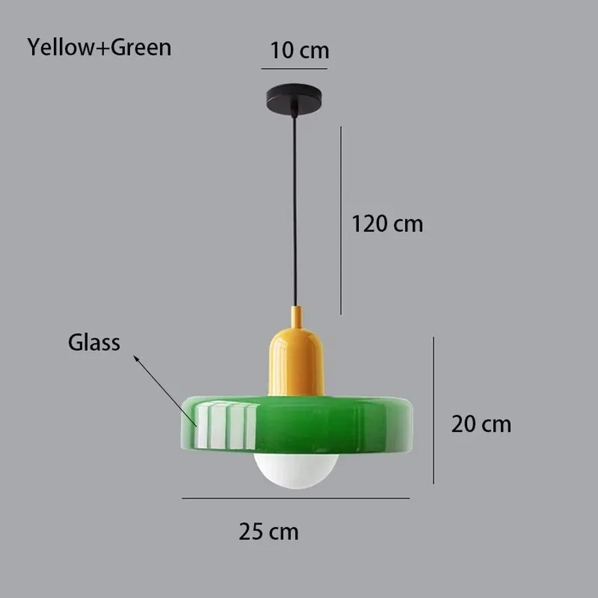 Solren Pendant Light — Yellow & Green