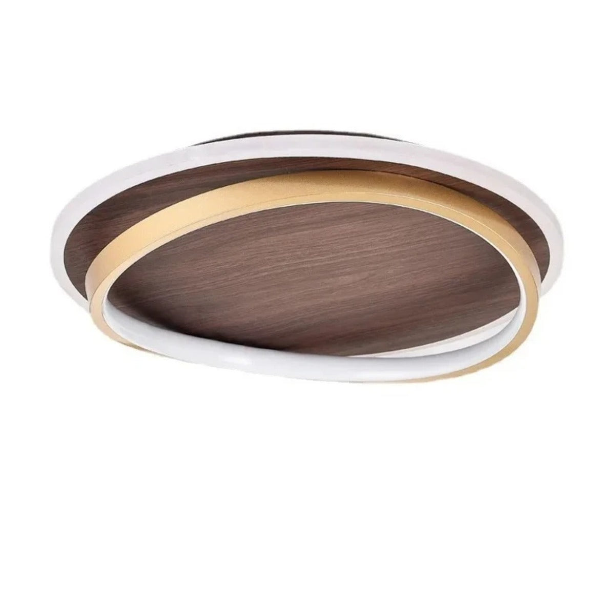 Wood Disc LED Halo Flush Ceiling Light – Fevoria – Product Detail 5