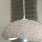 Wabi-Sabi Sculptural Pendant Light Zenith – Stone Paint Pink Detail
