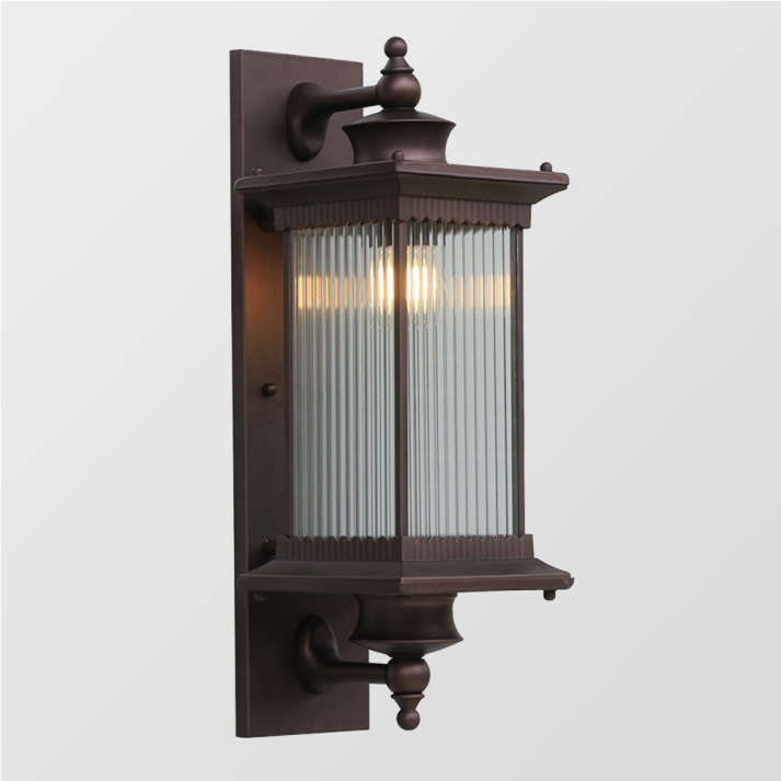 Vintage Metal Rectangular Wall Sconce Garovex – Lifestyle View 4