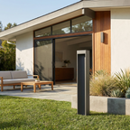 Modern Aluminium Bollard Outdoor Light Ecira - Daytime Patio Placement