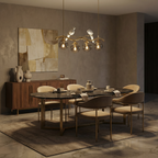 Industrial Metal Bamboo Chandelier Dorex – Hero Shot