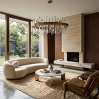 Crystal Stainless Steel Chandelier Daivex
