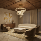 Cascading Crystal Ring Chandelier Crystallex – Lifestyle Hero
