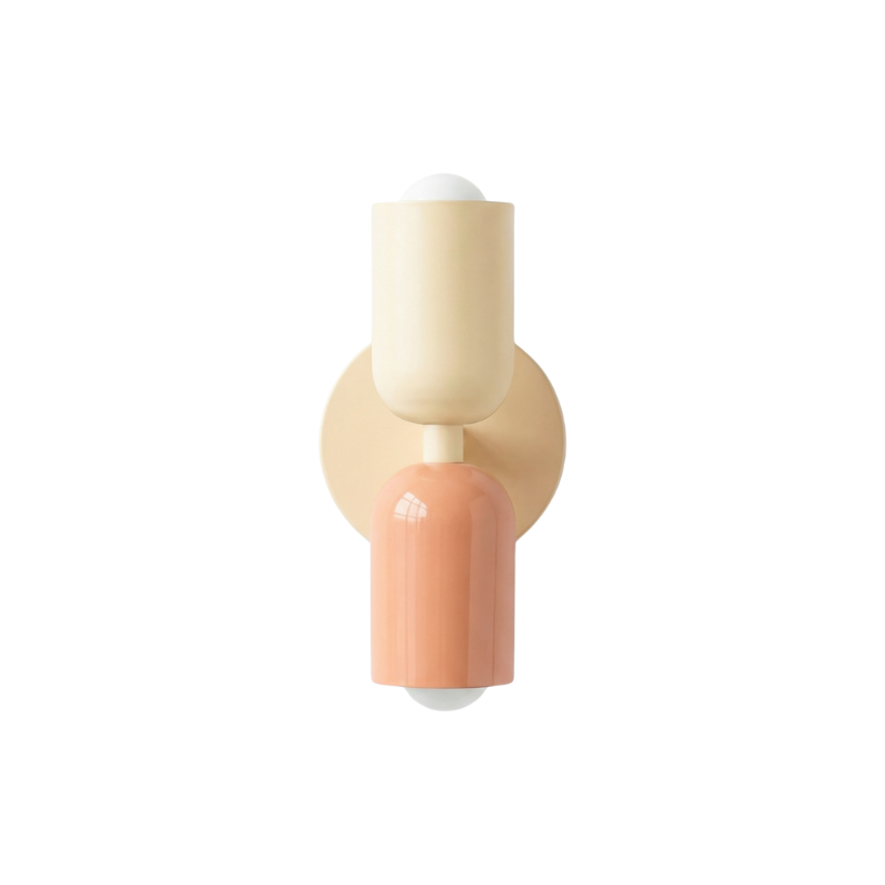 Glazed Ceramic Bidirectional Wall Sconce Velanto – Lifestyle View 3