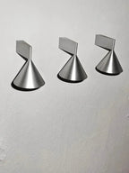 Elrovan wall sconce, silver, gallery wall installation x3