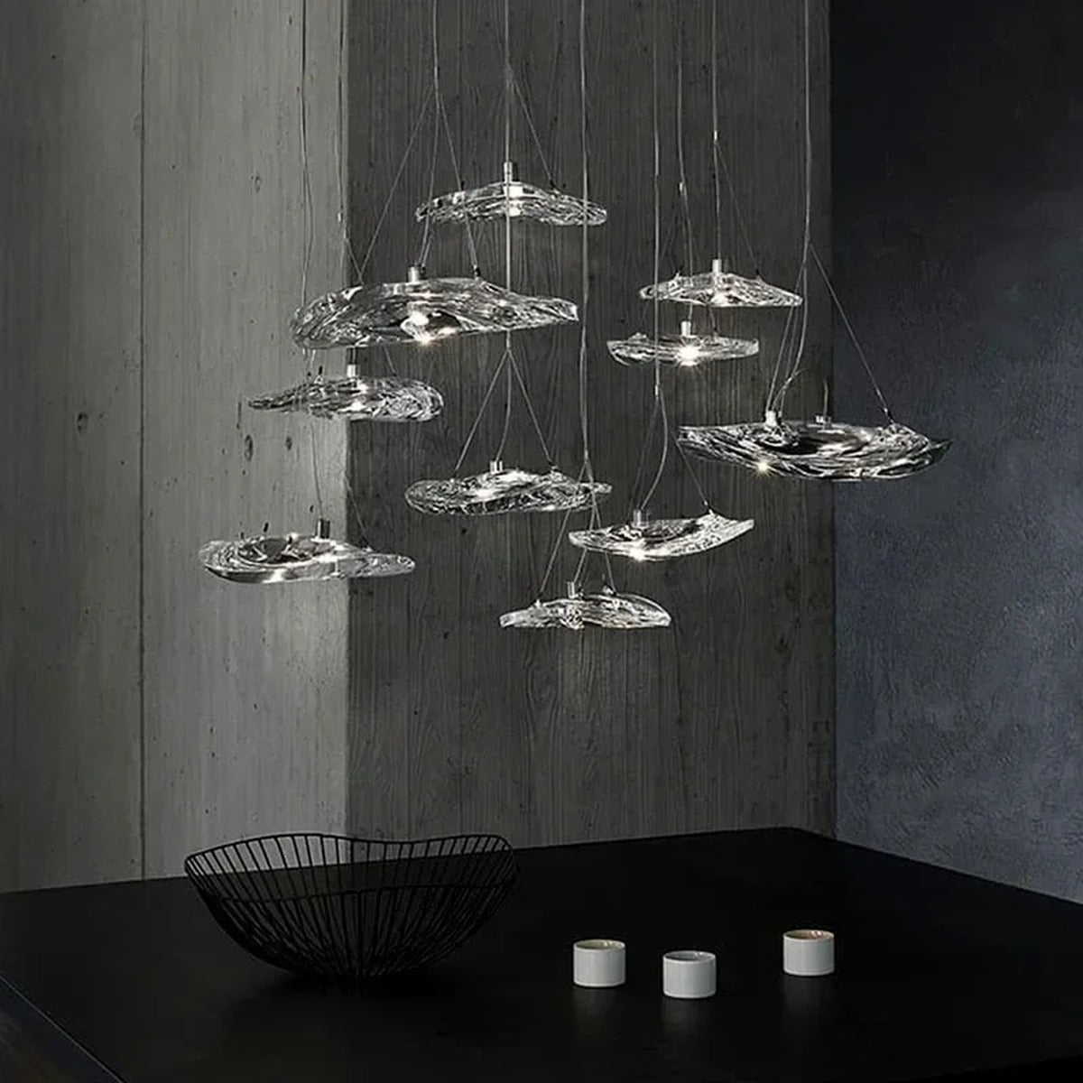 Organic Blown-Glass Pendant Light – Praoria – View 1