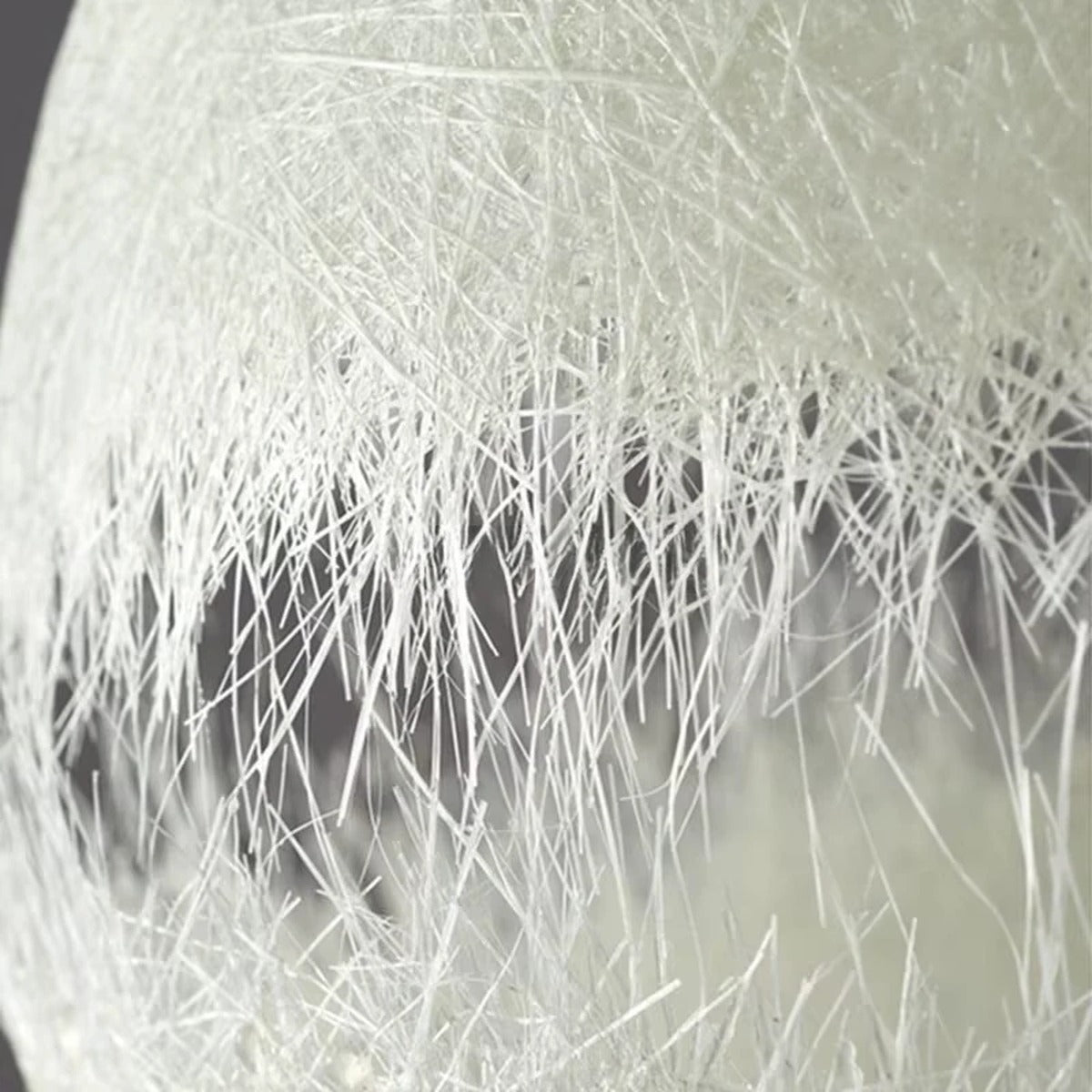 Lunaro Moon Chandelier, etched fiberglass surface detail