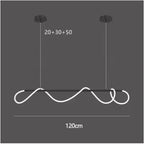 Ribbon Curl LED Ring Chandelier – Yelrix – Product Detail 12