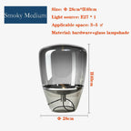 Smoked Glass Tapered Table Lamp Orvelux – Product Detail 14