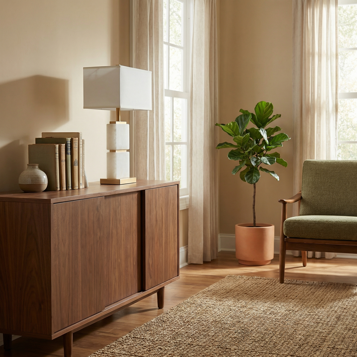 Clean-Lined Sculptural Table Lamp Celdon – Product Detail 5