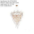 Crystal Icicle Cascade Chandelier – Larvex – Product Detail 8