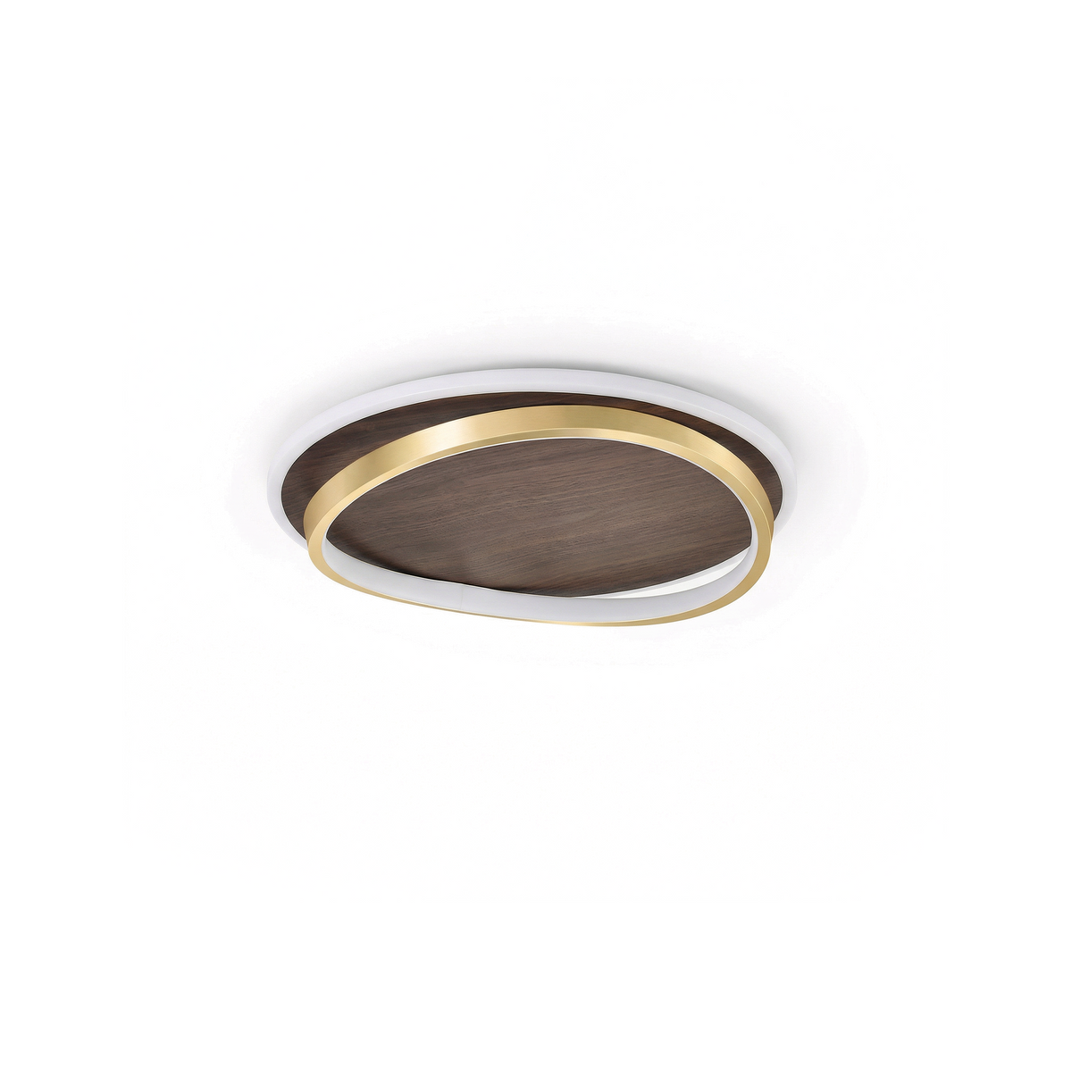 Solid Wood Aluminum Flush Mount Glorion – Lifestyle View 3