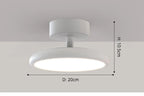 Nyvaro Swivel Halo Spotlight Ceiling Light – White Finish, Dimensions