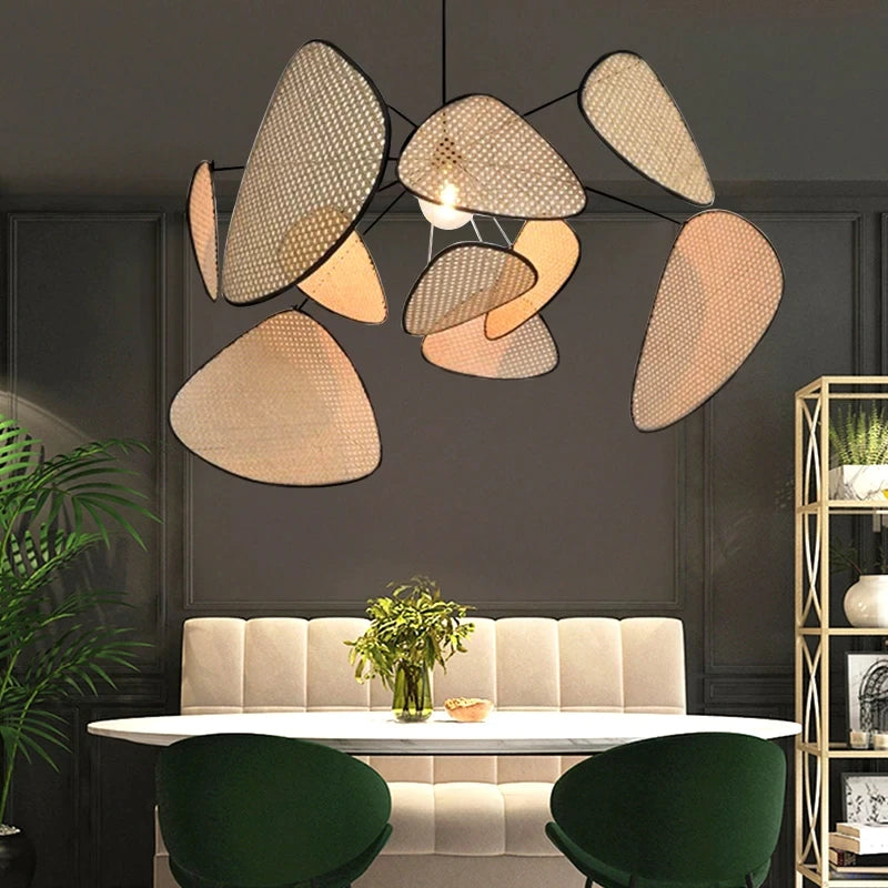 Handwoven Rattan Cluster Chandelier – Canopex – Product Detail 7